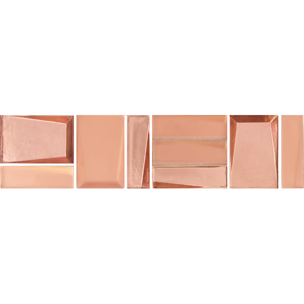 Crossville Sideview Glass 3" x 12" Glass Mosaic