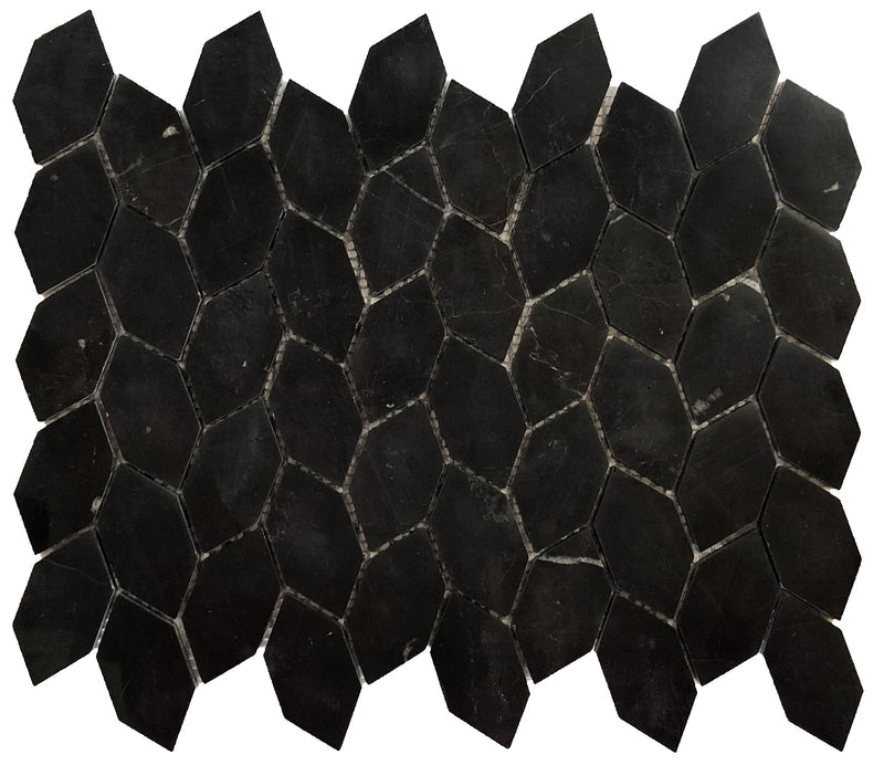 Ottimo Ceramics Stonevine Elongated Hexagon 13" x 14.96" Stone Mosaic