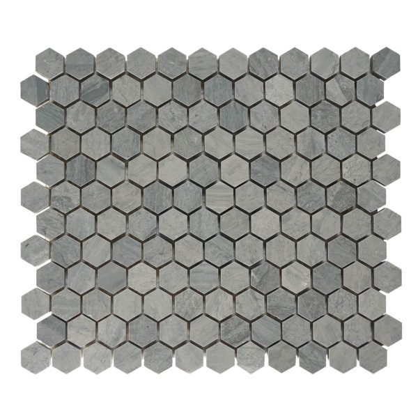 Patara Stone Marble 1" Hexagon 10.2" x 11.8" Marble Mosaic