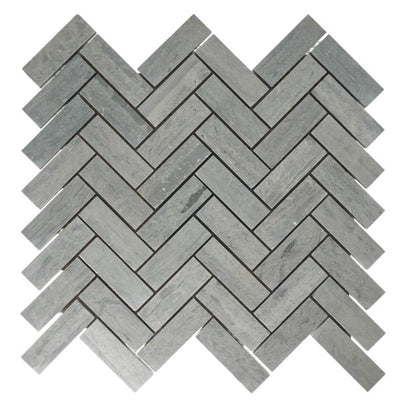 Patara Stone Marble 1 x 3 Herringbone 12" x 12.8" Marble Mosaic