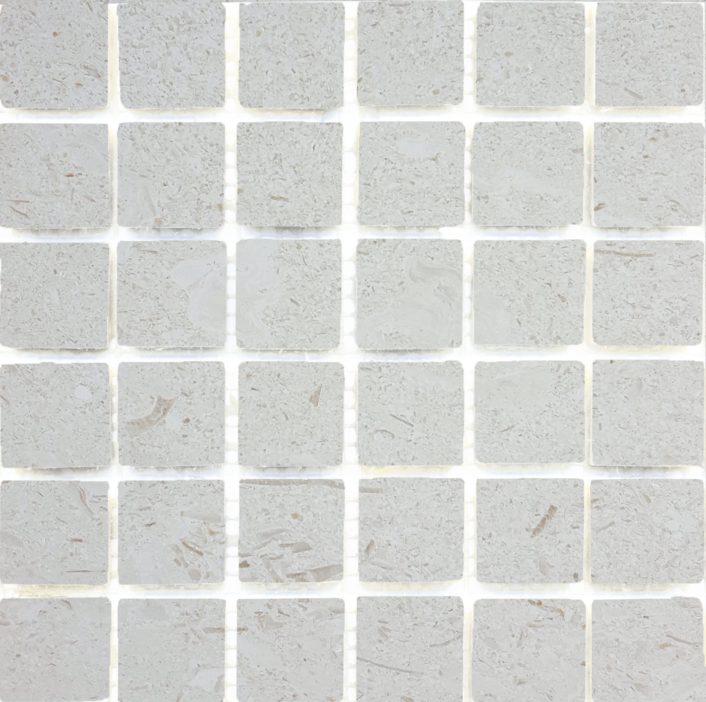 Tesoro Sand Key 2 x 2 12" x 12" Natural Stone Mosaic