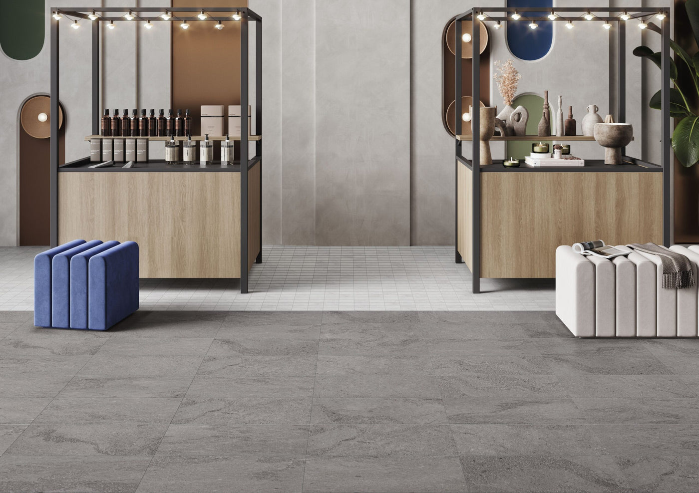 Crossville Trajectory 2 x 4 Stacked 12" x 12" Porcelain Mosaic