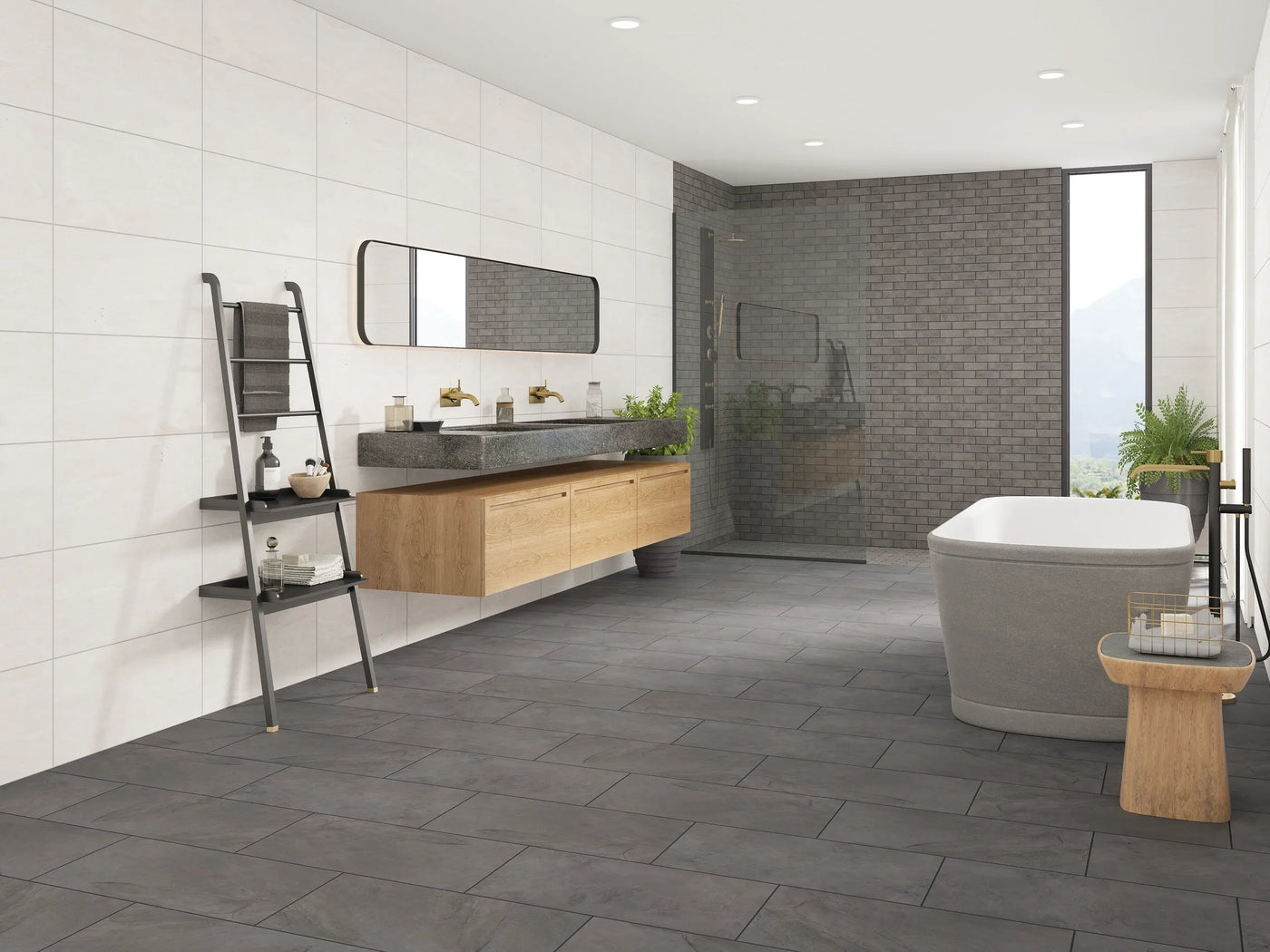Aspire Stone Natural Slate 12" x 24" Natural Slate Tile