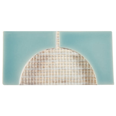 Crossville Cursive 2 Corner 3" x 6" Ceramic Mosaic