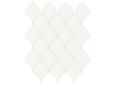 Anatolia Soho Scallop 10.75" x 13.35" Porcelain Mosaic