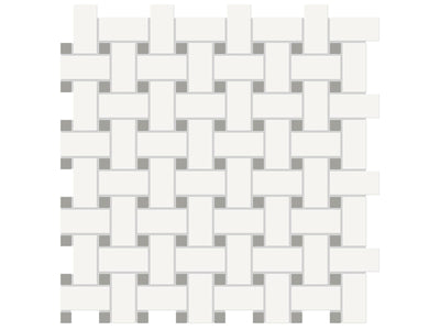 Anatolia Soho Basketweave Dot 11.73" x 11.73" Porcelain Mosaic
