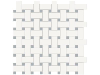 Anatolia Soho Basketweave Dot 11.73" x 11.73" Porcelain Mosaic