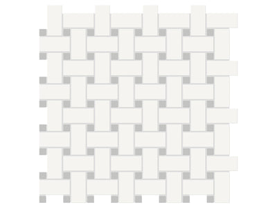 Anatolia Soho Basketweave Dot 11.73" x 11.73" Porcelain Mosaic
