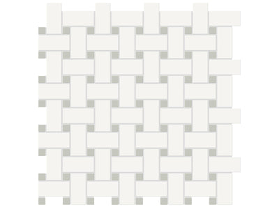 Anatolia Soho Basketweave Dot 11.73" x 11.73" Porcelain Mosaic
