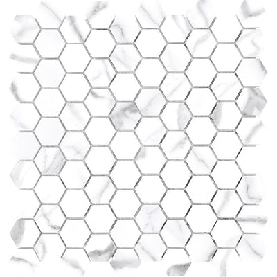 Tesoro Mayfair 1.25" Hexagon 11.5" x 12" Porcelain Mosaic