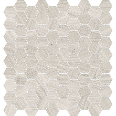 Tesoro Mayfair 1.25" Hexagon 11.5" x 12" Porcelain Mosaic