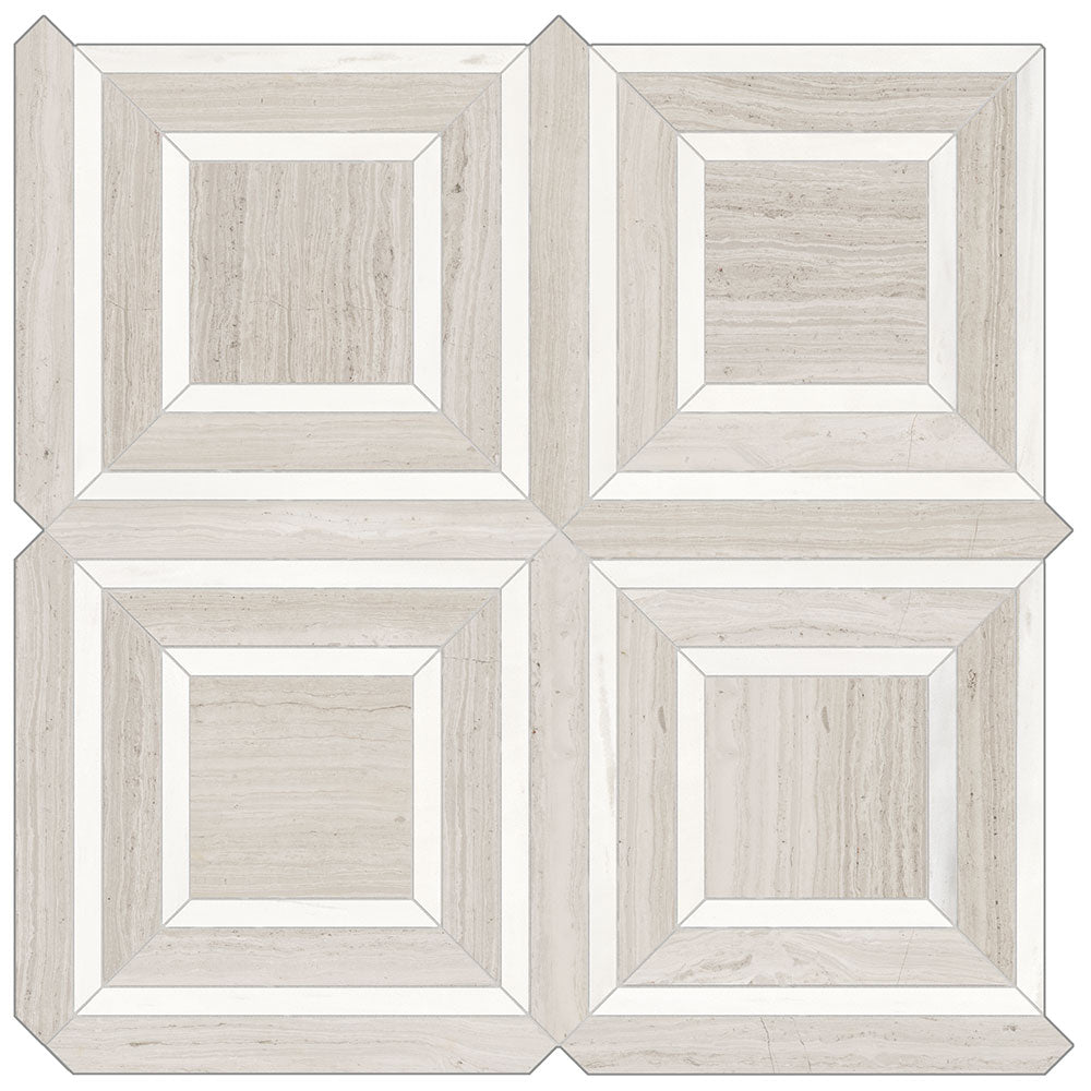 Tesoro Mayfair 6" Piazza 11.75" x 11.75" Porcelain Mosaic