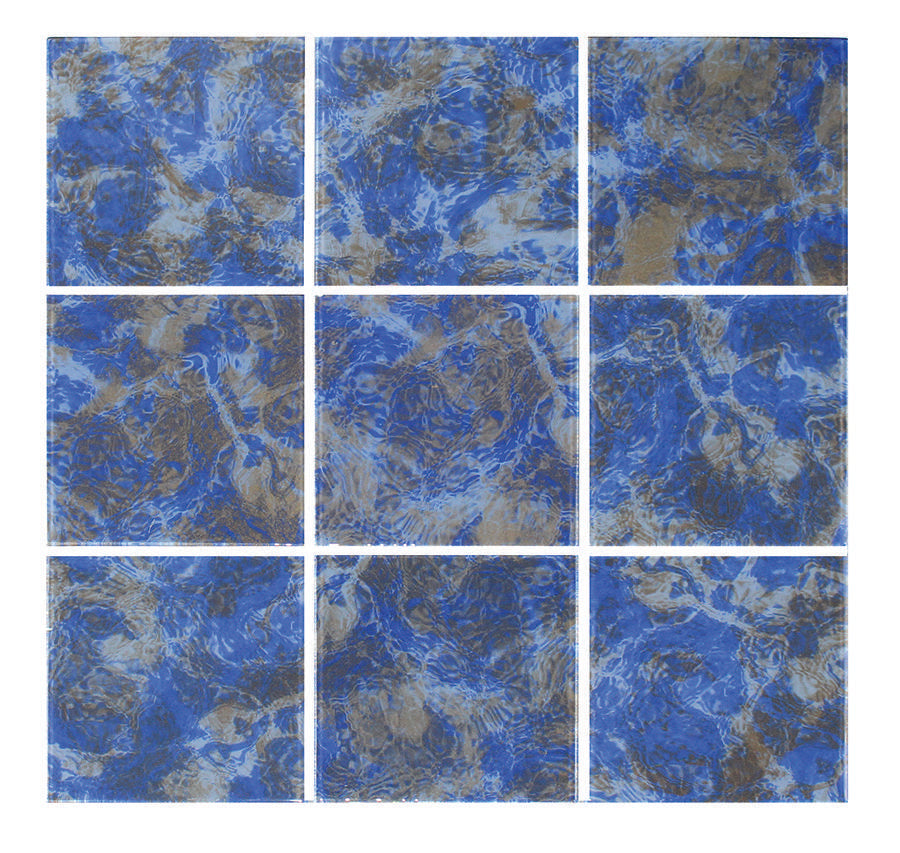 Tesoro Aquatica Stratos 6" x 6" Glass Tile