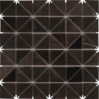 Aspire Stone Studio 2 x 2 Intersect 12" x 12" Marble Mosaic