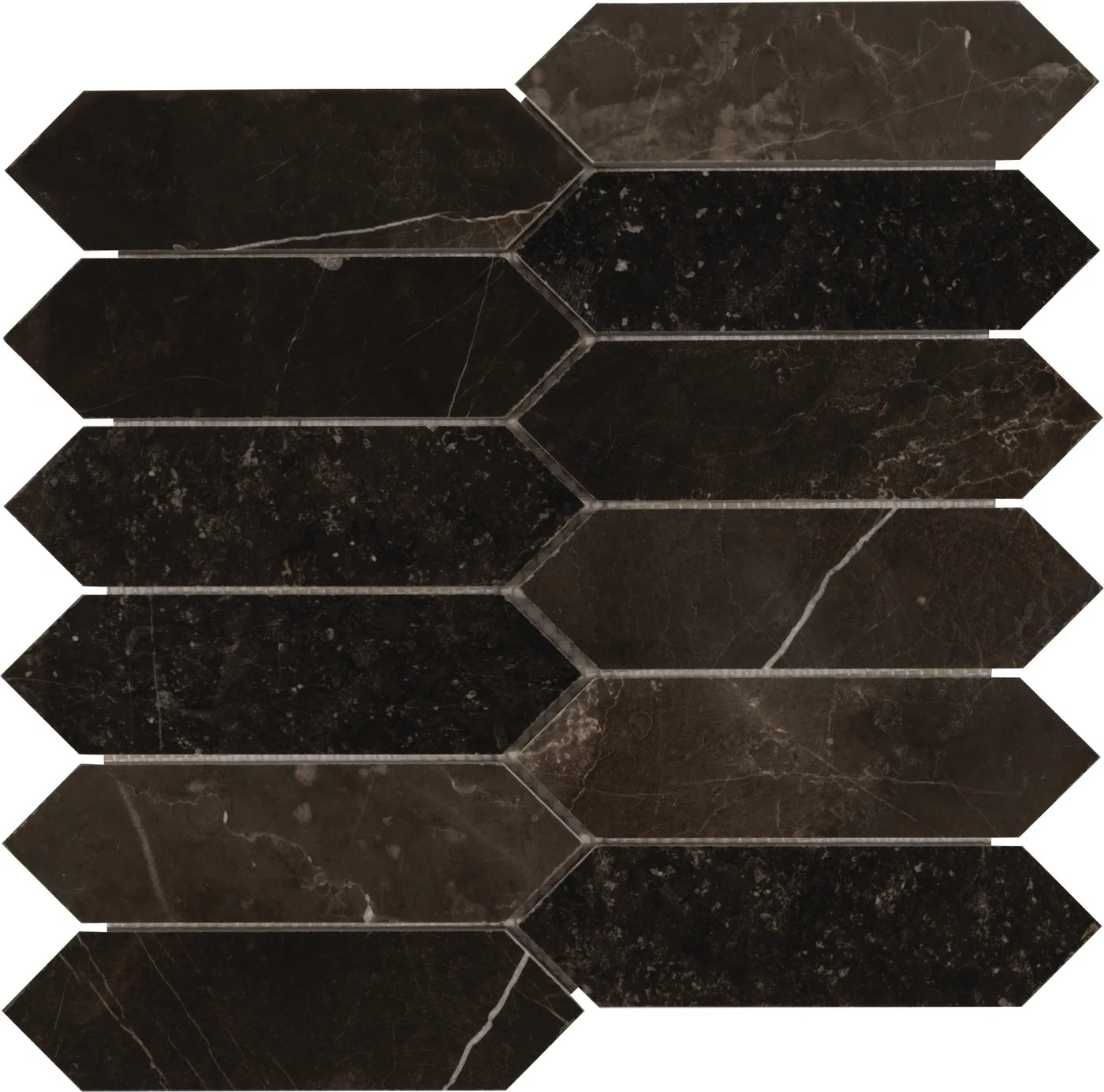 Aspire Stone Studio 2 x 6 Picket 12" x 12" Marble Mosaic