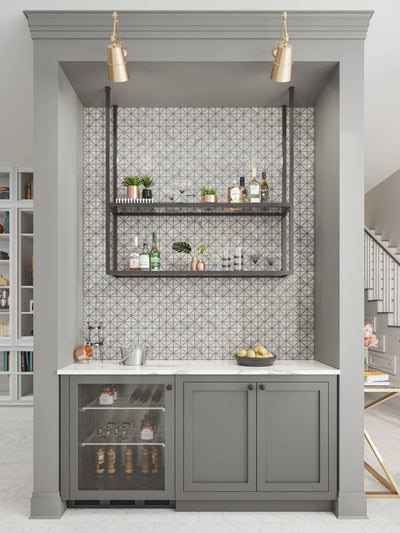 Aspire Stone Studio 2 x 2 Intersect 12" x 12" Marble Mosaic