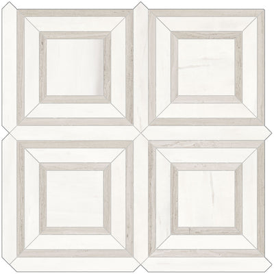 Tesoro Mayfair 6" Piazza 11.75" x 11.75" Porcelain Mosaic