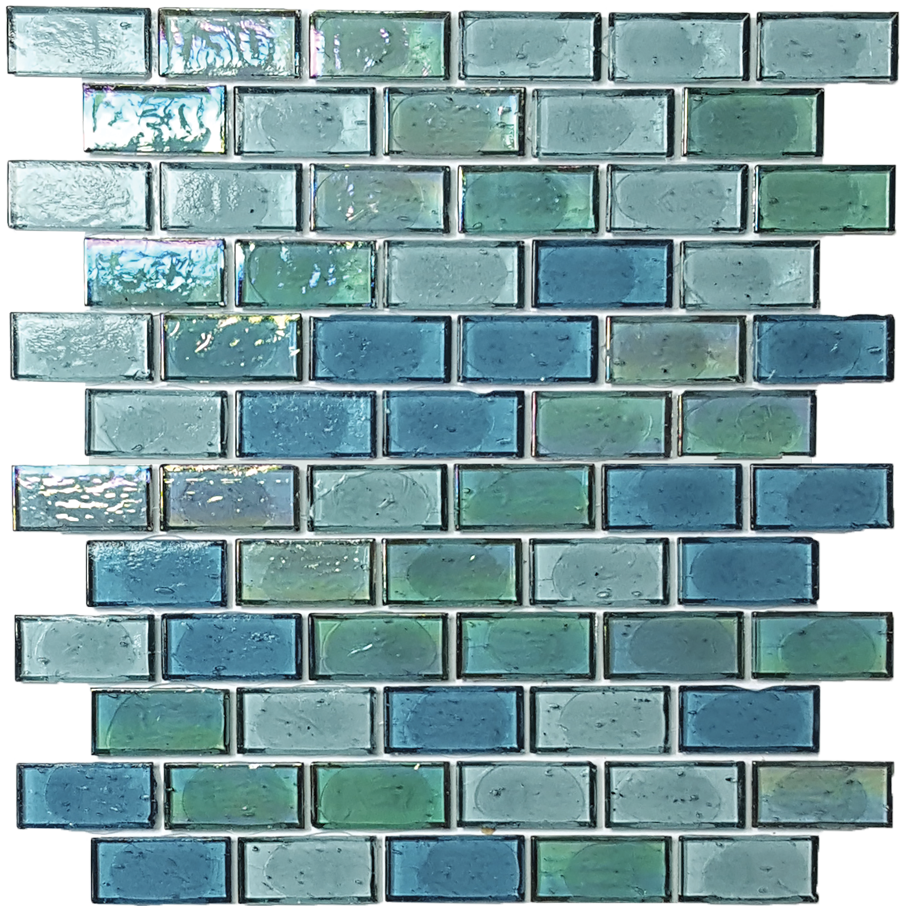 QDI Surfaces Superior 1 x 2 12" x 12" Glass Mosaic