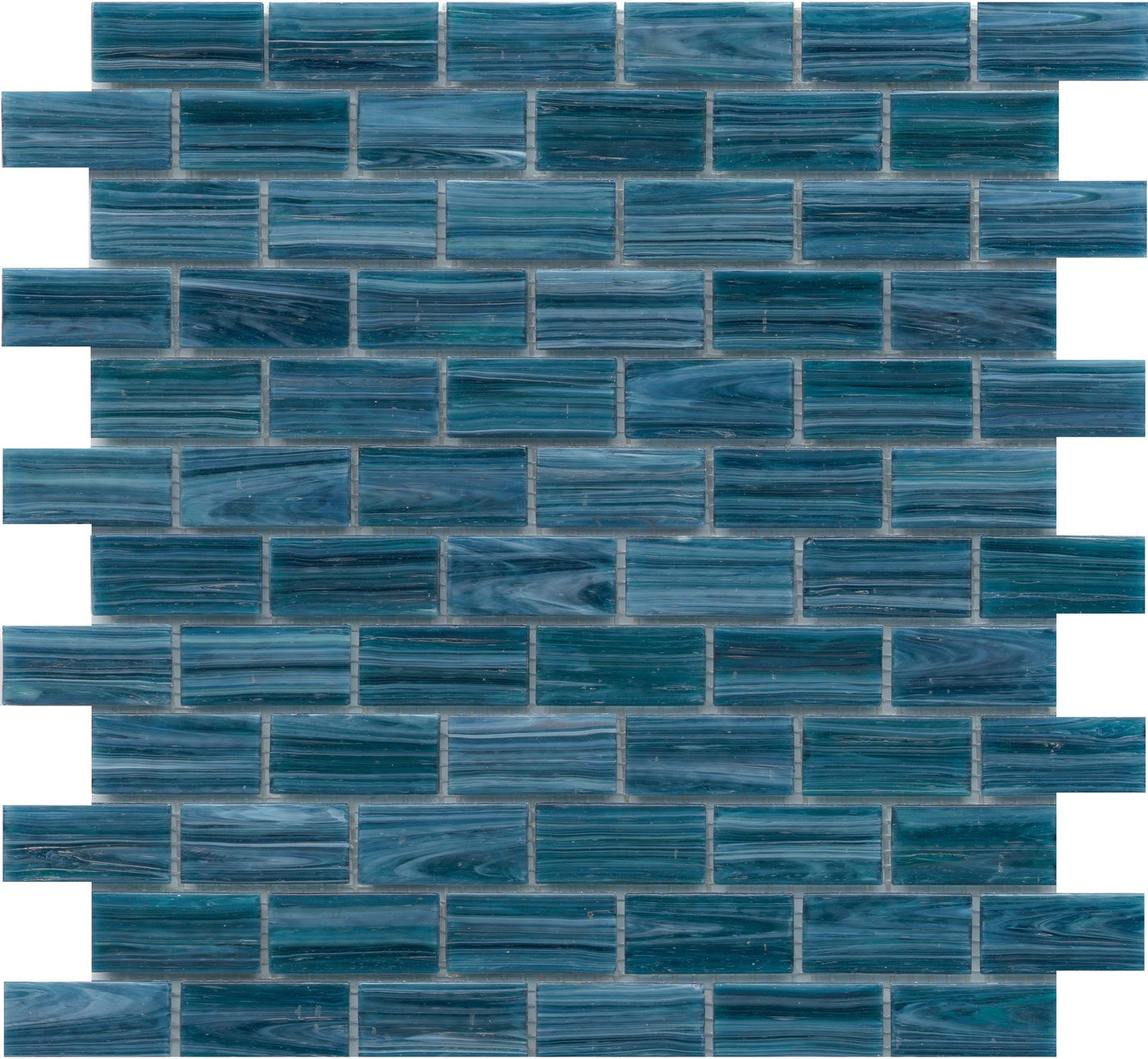 Emser Swirl 1 x 2 12" x 12" Glass Mosaic