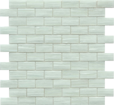 Emser Swirl 1 x 2 12" x 12" Glass Mosaic