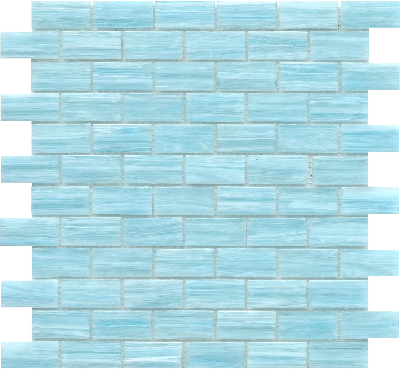 Emser Swirl 1 x 2 12" x 12" Glass Mosaic