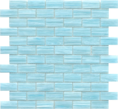 Emser Swirl 1 x 2 12" x 12" Glass Mosaic