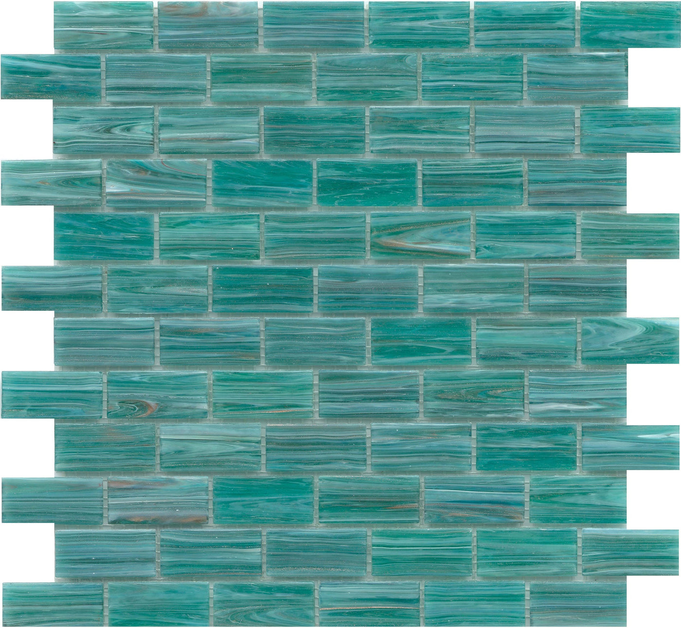 Emser Swirl 1 x 2 12" x 12" Glass Mosaic