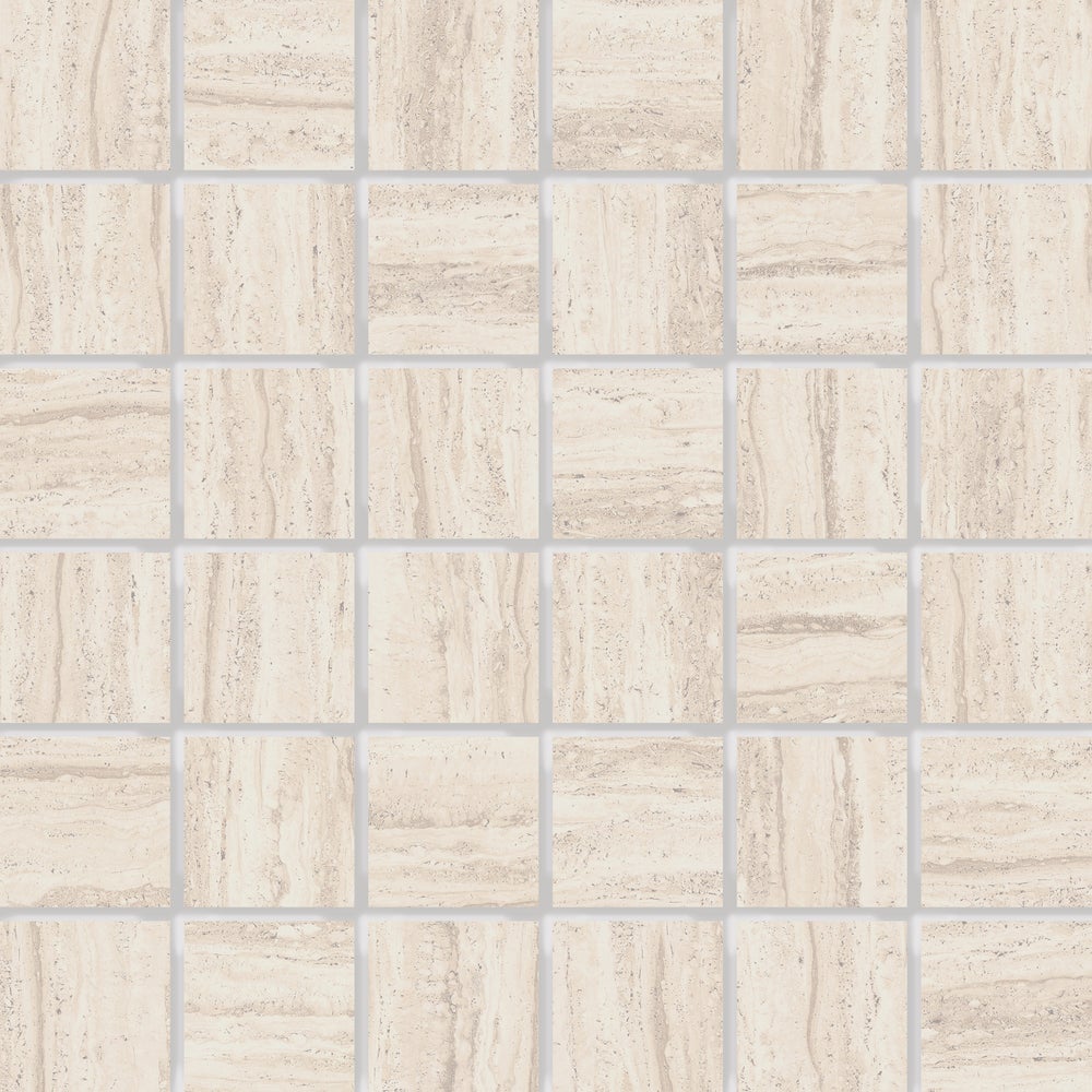 Floors 2000 Tivoli 2 x 2 12" x 12" Porcelain Mosaic Beige