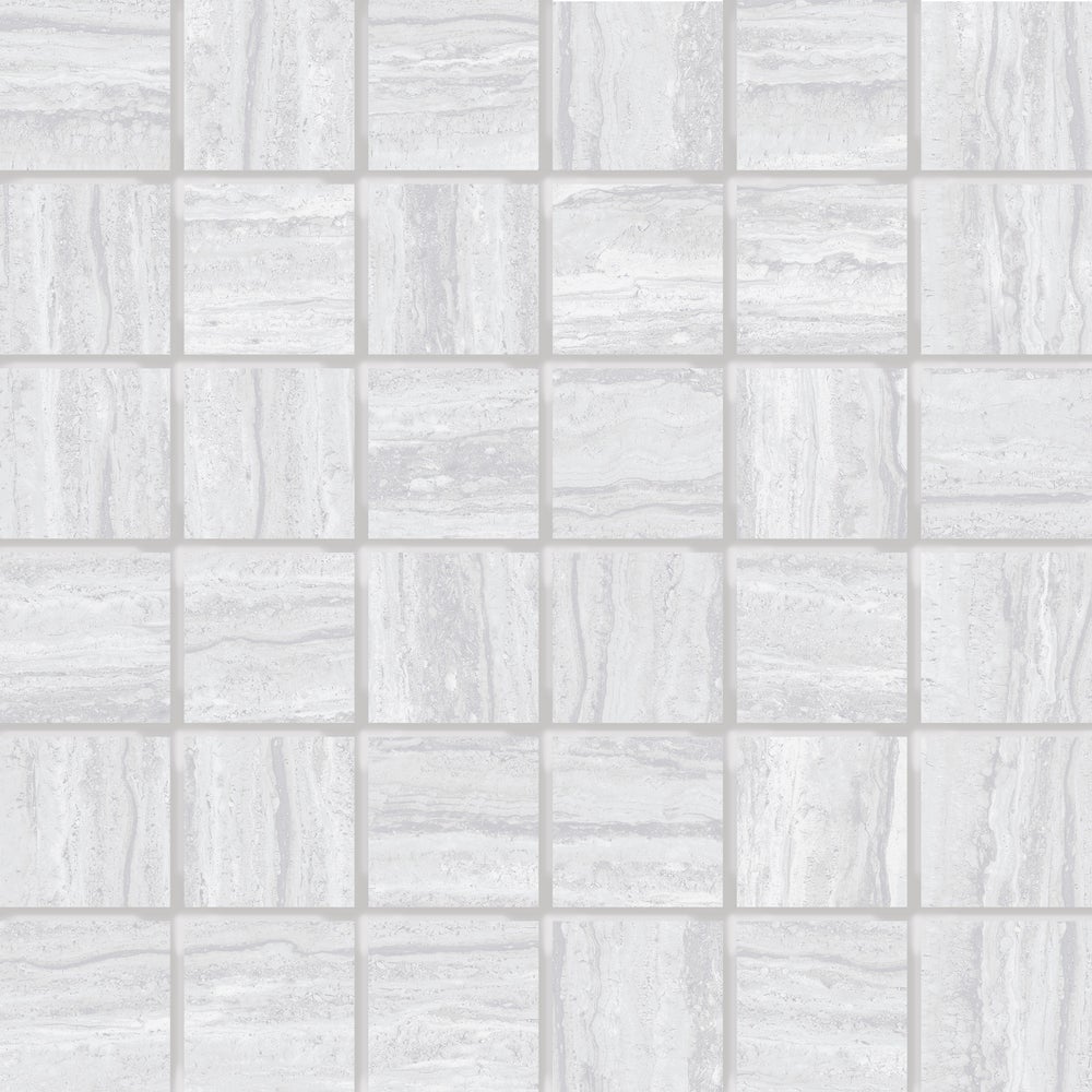 Floors 2000 Tivoli 2 x 2 12" x 12" Porcelain Mosaic Grey