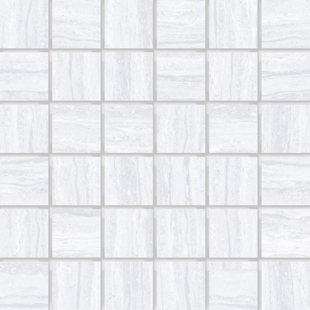 Floors 2000 Tivoli 2 x 2 12" x 12" Porcelain Mosaic White