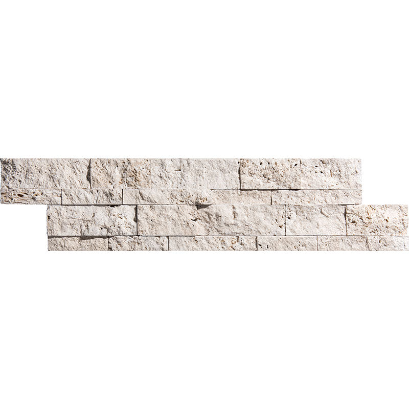 Patara Stone Travertine Corner Ledger 6" x 24" Travertine Mosaic