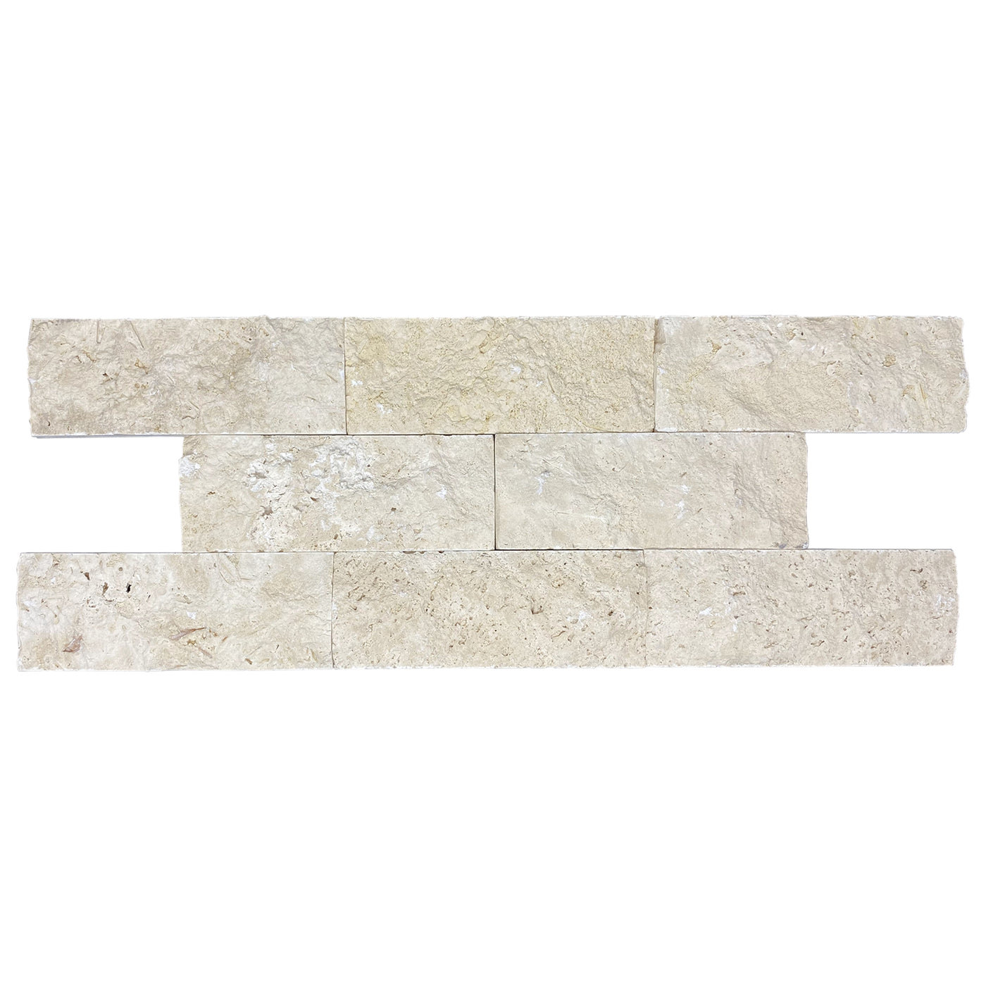 Patara Stone Travertine Splitface 3" x 8" Travertine Tile