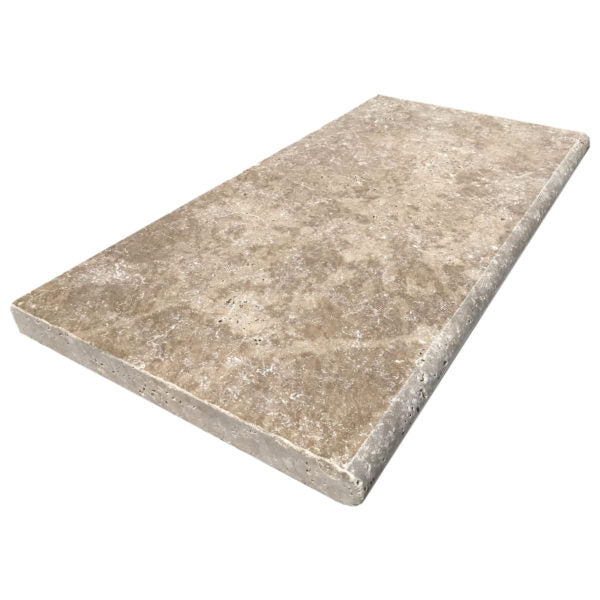 Patara Stone Travertine Pool Coping 12" x 24" Travertine Paver