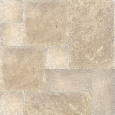 Patara Stone Travertine French Pattern RW x RL Travertine Paver