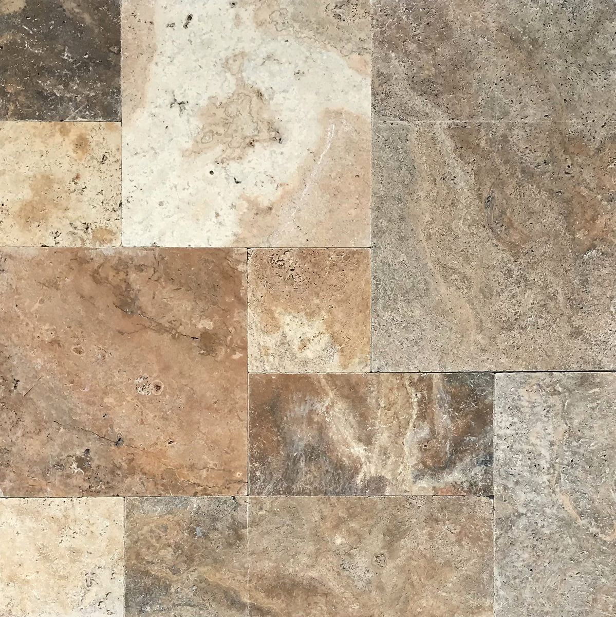 Patara Stone Travertine French Pattern RW x RL Travertine Tile