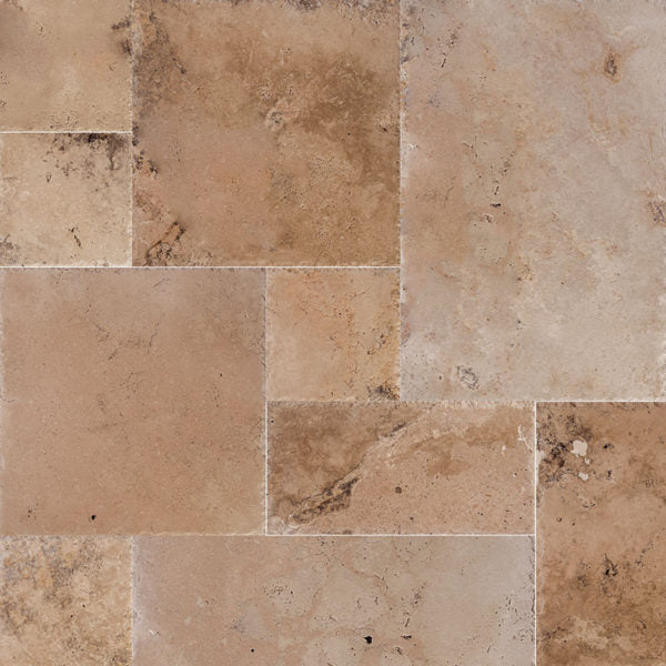 Patara Stone Travertine French Pattern RW x RL Travertine Tile