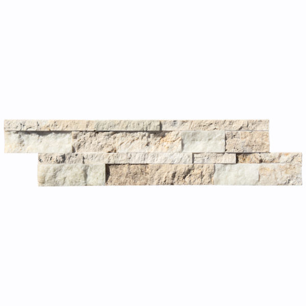 Patara Stone Travertine Corner Ledger 6" x 24" Travertine Mosaic