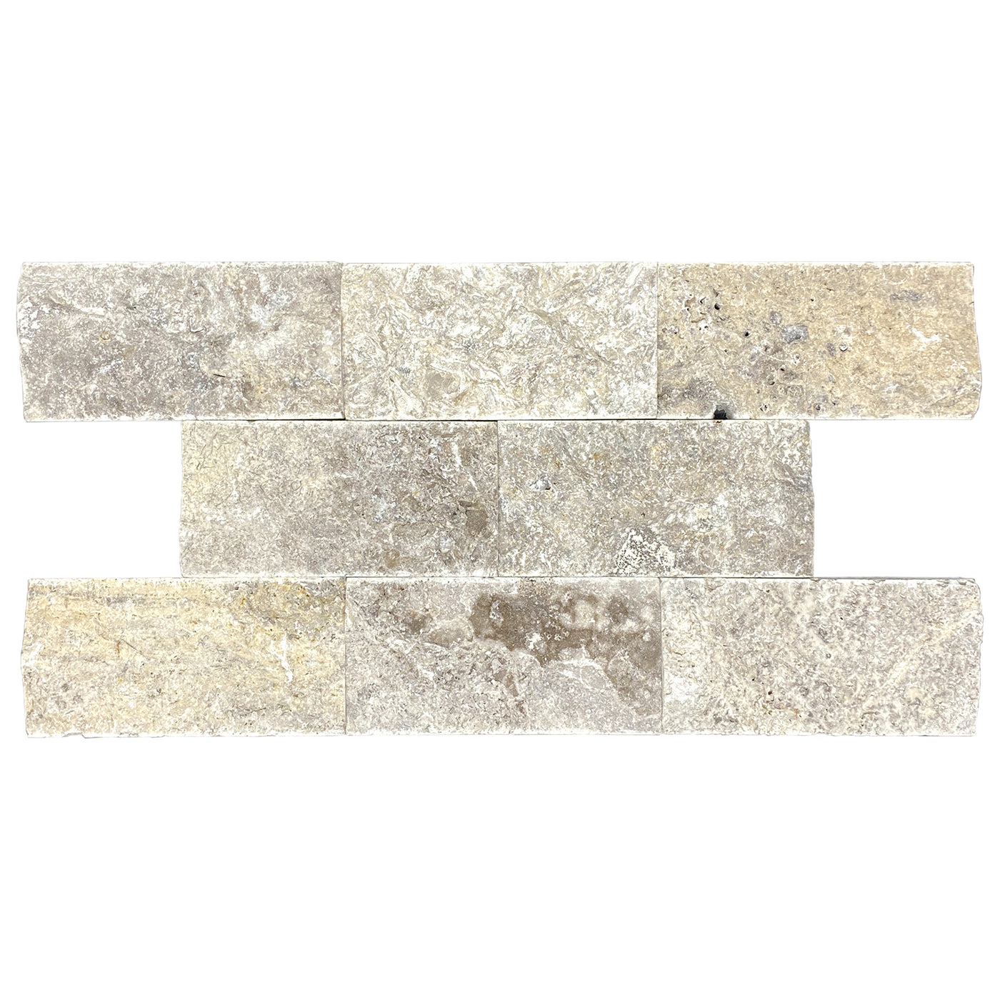 Patara Stone Travertine Splitface 3" x 6" Travertine Tile