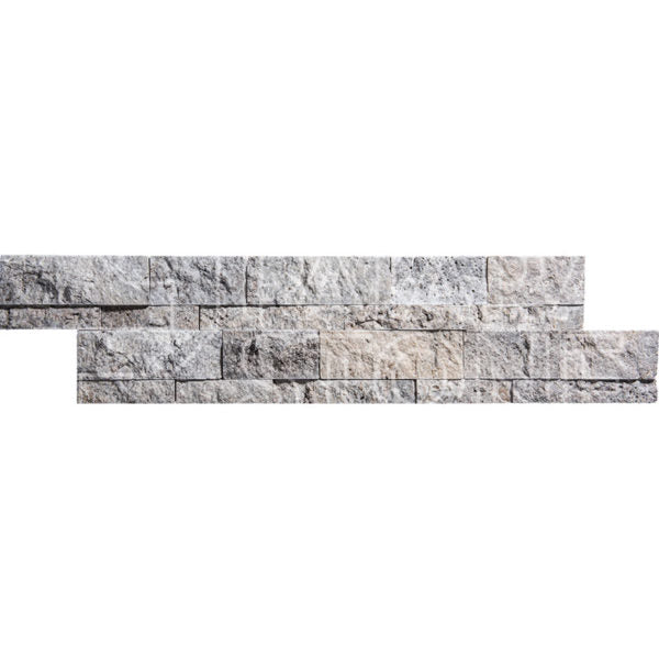 Patara Stone Travertine Ledger Panel 6" x 24" Travertine Mosaic