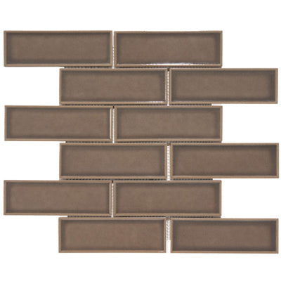 Patara Stone Millennium 2 x 6 Brick 11.8" x 11.8" Porcelain Mosaic