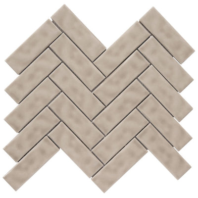 Patara Stone Sophia Herringbone 10.3" x 12.5" Porcelain Mosaic