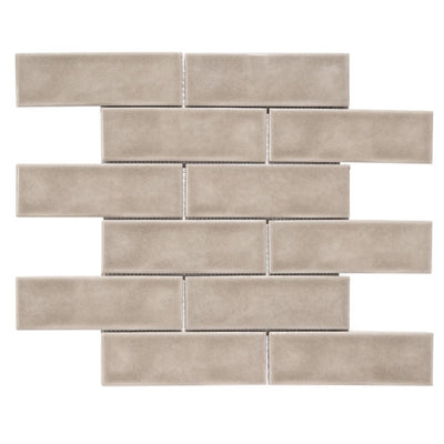 Patara Stone Sophia 2 x 6 Brick 11.97" x 12.3" Porcelain Mosaic