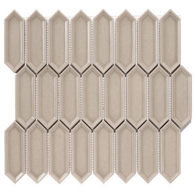 Patara Stone Sophia Small Picket 11.65" x 11.85" Porcelain Mosaic