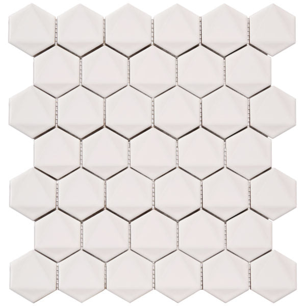 Patara Stone 3D Hexagon 2" 11.8" x 12" Porcelain Mosaic