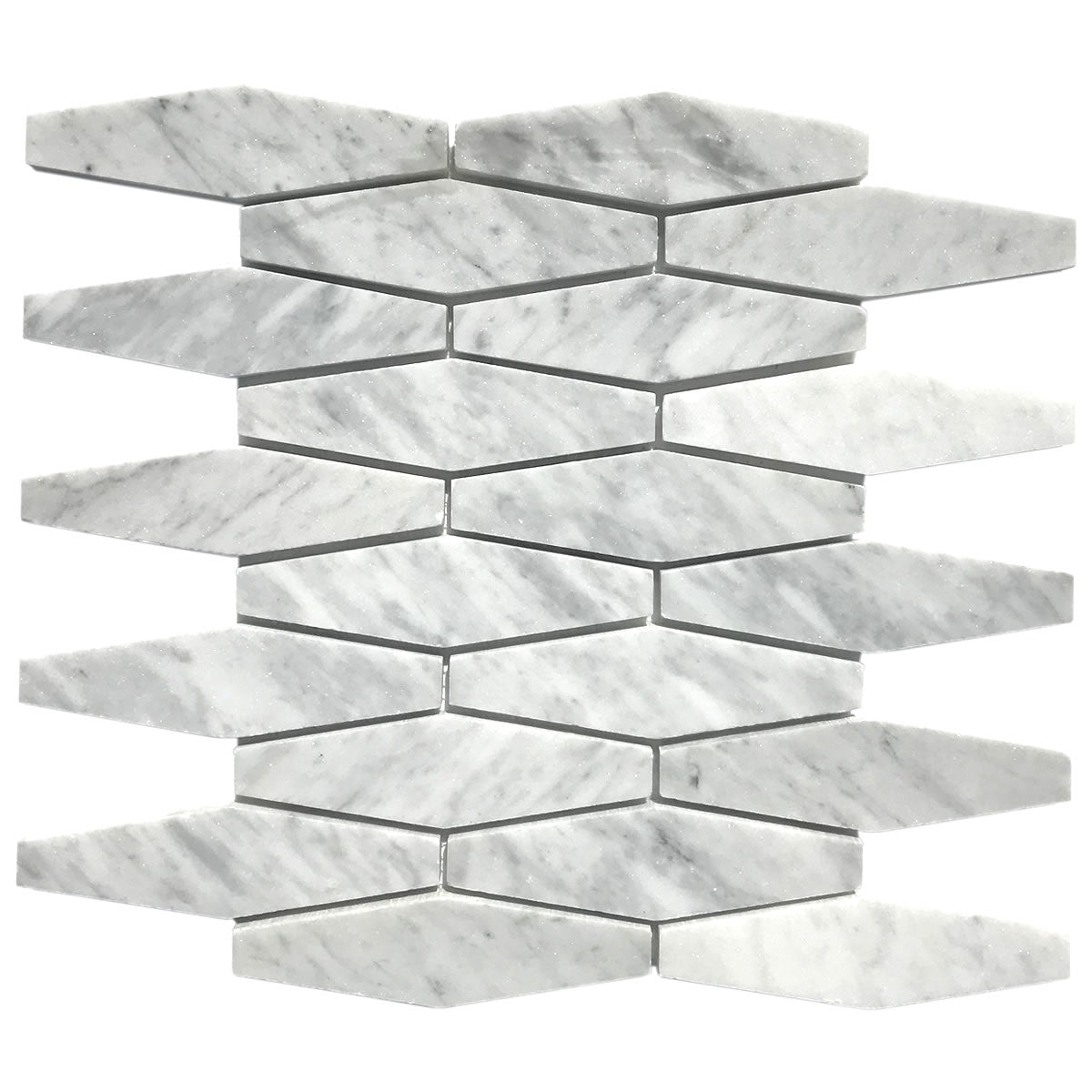 Patara Stone Marble Diamond 10.04" x 10.6" Marble Mosaic