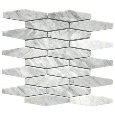 Patara Stone Marble Diamond 10.04" x 10.6" Marble Mosaic