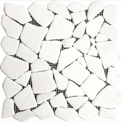 Patara Stone Marble Puzzle 12" x 12" Marble Mosaic