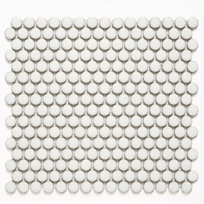 Patara Stone Borgo 1" Penny Round 11.46" x 12.4" Porcelain Mosaic