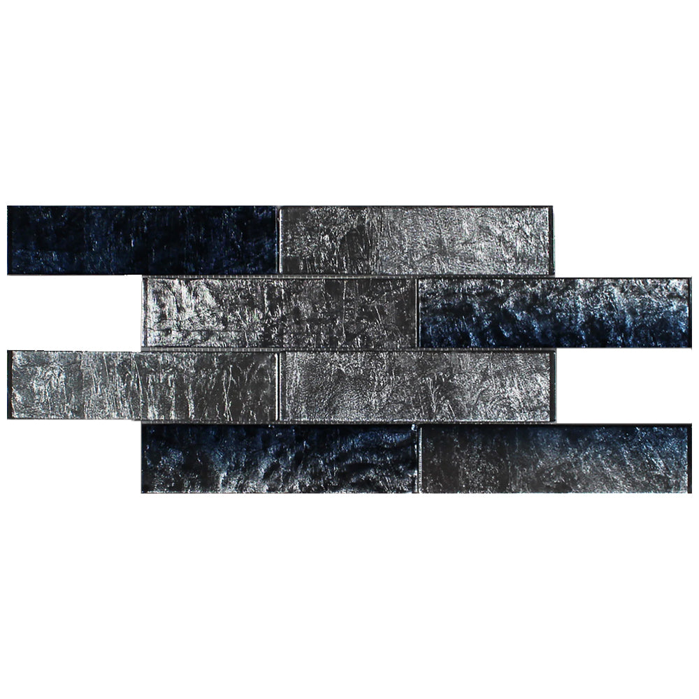 Tesoro Terra Bella 2 x 8 7.75" x 15.75" Glass Mosaic