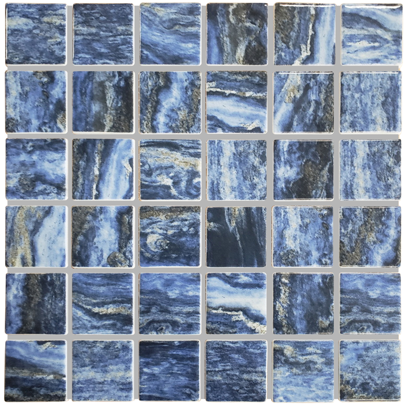 QDI Surfaces Tropical 2 x 2 12" x 12" Glass Mosaic